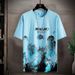 Men's Clothing Shirts And Shorts Short Sleeved Shorts Suits Large Size Fashion Trend Ink Painting National Style Tops_viptrois.com