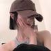 Personalized Distressed Baseball Men, Trendy Spring Hip-hop Versatile Soft Top Curved Brim Sun Shading Duckbill Cap For_viptrois.com