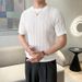 Men's Cooling Knit Polo Shirt – Slim Fit Short Sleeve T-Shirt With Moisture-Wicking Fabric (M-3XL, Breathable & Wrinkle-Free, White/Black/Beige)_viptrois.com