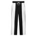 Men's Casual Sporty Jogger Pants - Breathable Quick-Dry Polyester Blend With Color Block Design, Comfortable Loose Fit For Running, Gym & Daily Wear_viptrois.com