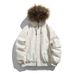 Men's Clothing Streetwear Hooded Down Jacket With Fox Fur Collar, 650+ Fill Power White Duck Feather, Oversized Fit, Windproof Winter Coat_viptrois.com