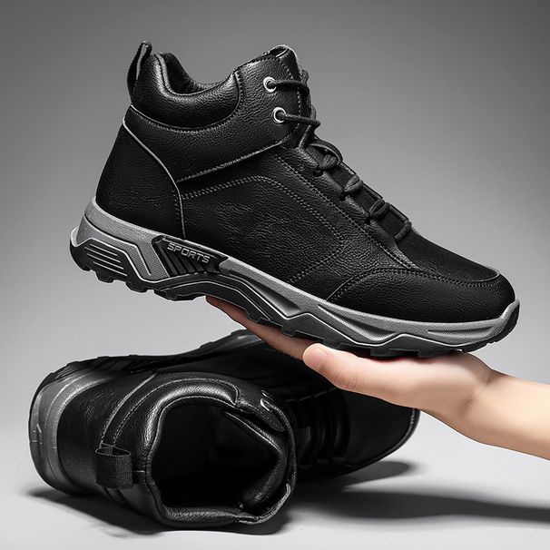 Men's Shoes Casual Black Work Shoes Waterproo Labor Urance Outdoor Mountaineering High-top Martin Boots_viptrois.com