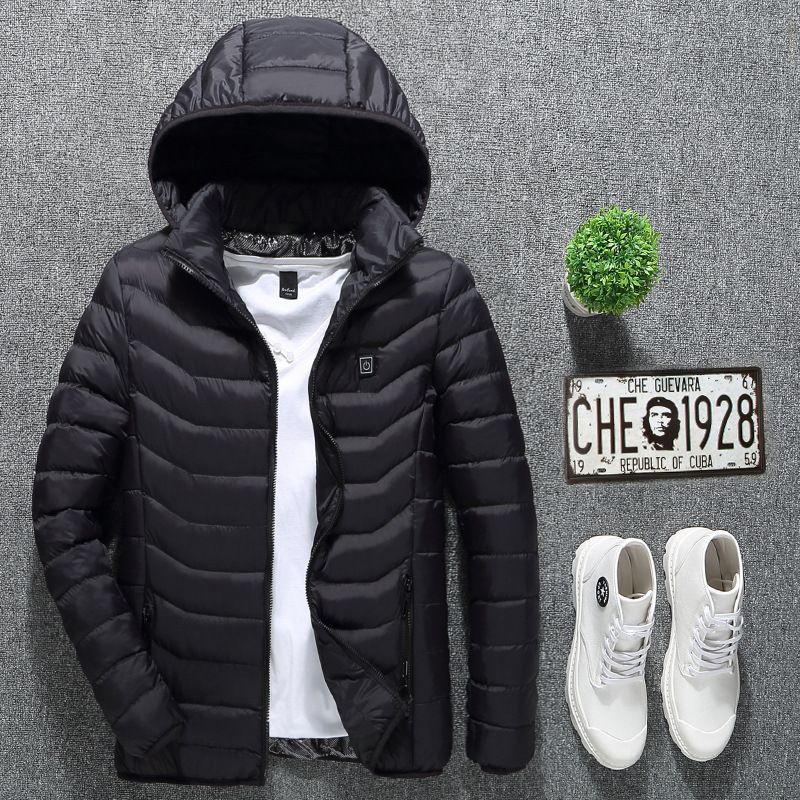 Men's Clothing smart heating cotton-padded clothes carbon fiber heating winter warm cotton-padded jacket generation hair_viptrois.com