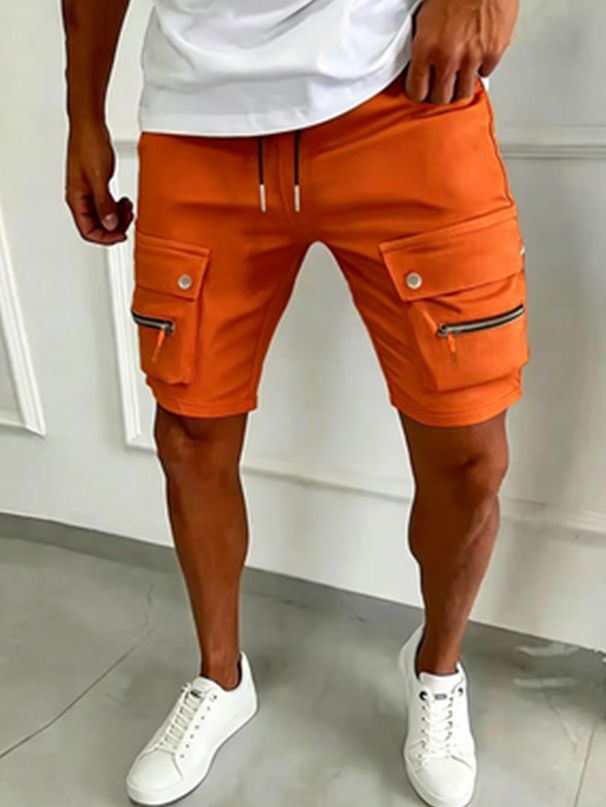 Versatile Casual Cargo Pants For Teenagers Loose Fit Trendy And Fashionable Five Point Size_viptrois.com