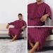 Men's Clothing New Clothing Striped Robe With Mid Sleeve Embroidery Saudi_viptrois.com