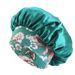 Ethnic style printed elastic wide brimmed satin sleeping cap beauty perm cap_viptrois.com
