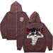 Hoodie Sweatshirt Gothic High Street Full Zipper Oversized Unisex Streetwear Y2 Jacket_viptrois.com