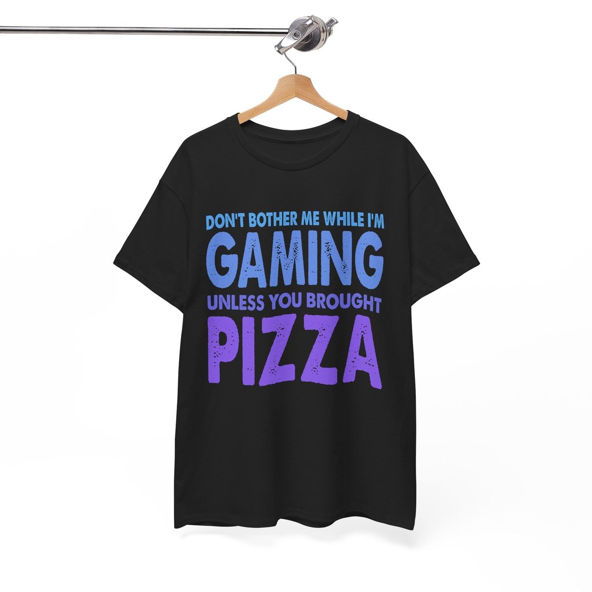 Gaming Pizza T-Shirt Mens Womens Tees Top | 8-bit Gamer Tee | Pixel Art Graphic For Game Lovers_viptrois.com