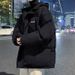 Hooded For Winter Loose Thickened Cotton Coat Trendy Brand Couple Student Puffer Jacket Warm Outerwear Plus Size Men_viptrois.com