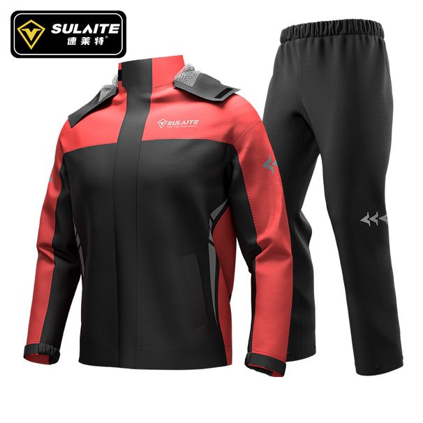 "Motorcycle Rain Suit For Men - Waterproof Split Riding Jacket & Pants Set - Oxford Fabric Outdoor Gear For Bike Riders & Delivery Workers"_viptrois.com