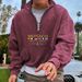 Men's Clothing Stylish Half-Zip Hoodie Trendy Print Soft Fleece Lining Comfortable Breathable Streetwear Fashion Casual Urban Wear ( Multiple Colors)_viptrois.com