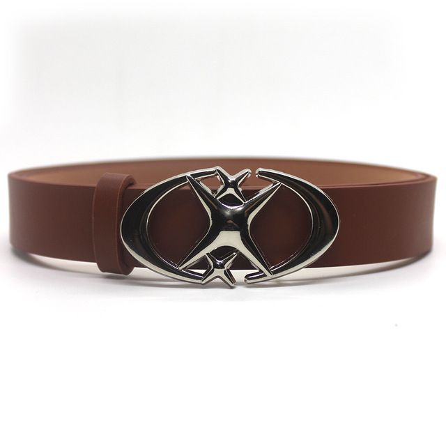2025 Punk Mond Stern Schnalle Gürtel Design Kreuz Metall Vintage Gothic Männer Frauen Y2k Gürtel Pu Leder Bund Jeans Hosen Dekorative Gürtel_viptrois.com