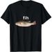 Camisetas Con Gráfico, Camiseta Casual Algodón – "Fih" Divertido Estampado Pez Mal Escrito De Manga Corta_viptrois.com