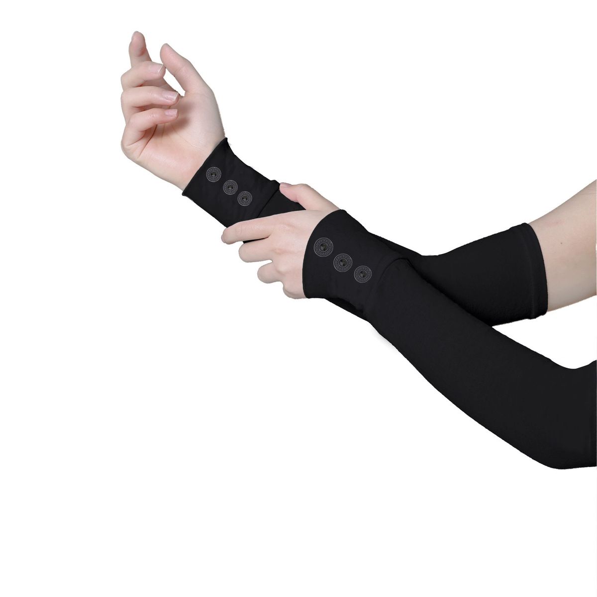 Women's Sun Protection Arm Sleeves - Solid & Multi-Color, Cotton, UV Protection & Warm (4-Season Wear, Breathable & Comfortable, Universal Fit)_viptrois.com
