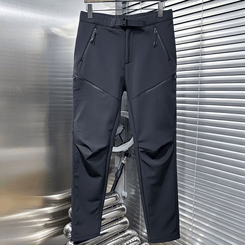 Men's Clothing New Casual Pants Assault Pants Men's Outdoor Slim Pocket Tube Pants Handsome Versatile Waterproof Soft Shell_viptrois.com