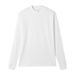 Mid-High Collar Base Shirt For Men, 300g Xinjiang Cot, Loose Fit, Small Neckline, Long Sleeve T-Shirt, Breathable_viptrois.com