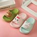 New Little Rabbit Children's Spring/Summer Cartoon Soft Sole Girls' Cool Slippers for Home Bathroom Women and Boys Baby_viptrois.com