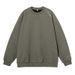 Monochrome Man- 400G Heavyweight American Style Crew Neck Sweatshirt With Structured Patchwork, Raglan Sleeves, Pullover, Letter_viptrois.com