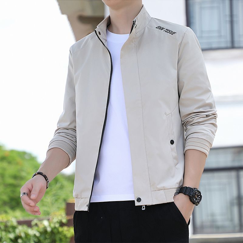 Men's Clothes Jacket New Trendy Brand Bomber Jacket Stand-up Collar Men's Clothing Spring Clothes_viptrois.com