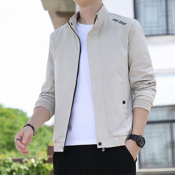 Men's Clothes Jacket New Trendy Brand Bomber Jacket Stand-up Collar Men's Clothing Spring Clothes_viptrois.com