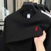 280g Pure Cotton Crew Neck Sweatshirt 2025 Autumn New Casual Fashion Embroidered Base Shirt Long Sleeve Men's T-Shirt_viptrois.com