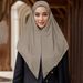 Women's Scarves New Mercerized Cotton Convenient Headscarf Malay Middle Eastern Ladies All Match High Elasticity Soft Ethnic Headscarf_viptrois.com