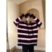 Autumn And Winter Striped Sweater, Versatile Knitted Sweater For Teenagers, Long Sleeved Plus Velvet Sweater, Top_viptrois.com