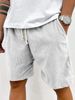 2025 European And American Foreign Trade New Men's Summer Casual Drawstring Corduroy Retro Shorts For Casual Wear_viptrois.com