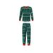 Hot Selling Christmas Parent Child Outfit Christmas Tree Print Stitching Contrast Color Home Wear Pajamas Set_viptrois.com