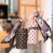 Key Bag High End Coin Purse Pendant Earphone Bag Lipstick Mini Keychain Bag Retro Bucket Lipstick Bag Simple Pendant_viptrois.com