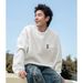 Men's Heavyweight Embroidered Crewneck Sweatshirt - 380GSM Relaxed Fit Casual Streetwear Pullover With Unique Design_viptrois.com