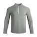 Men's Clothing Long-Sleeved Half-Zip Running Fitness Training Sports Long-Sleeved Quick-Drying Breathable Thin Stand-Up Collar Outer Suit_viptrois.com