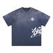 Men's Clothing 250g Heavyweight Pure Cotton BBSU T Shirt, Crew Neck, Short Sleeve, Loose Fit, Washed Gradient T Shirt With Heart Print_viptrois.com