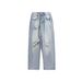 Ripped Jeans Men's Spring Autumn Style American High Street Fashion Brand Straight Wide Leg Loose And Trendy Work Pants_viptrois.com