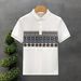 2025 Summer Fashion Splicing Contrasting Colors Men's Short-sleeved Polo Shirt New Trend Lapel Casual High-end Top_viptrois.com