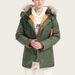 Duck Down Parka Windproof Waterproof Winter Coat With Hood, Warm Thermal Jacket For Extreme Cold Weather (-30°C To -15°C), Military Green/Black/Navy_viptrois.com