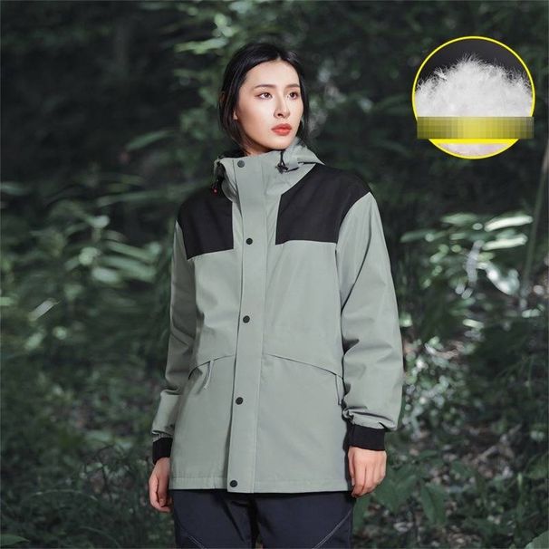 Unisex 3-in-1 Waterproof Windproof Winter Jacket With Detachable Hood & Thermal Lining For Hiking Camping Outdoor Adventures_viptrois.com