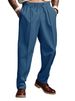 Men's Clothing Men's Wide Leg Casual Sports Pants Mid Waist Loose American Sweatpants Solid Color Drawstring Sports Jogging Pants_viptrois.com