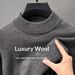Nordmann 001 Knitted Solid Color Long Sleeve Half Turtleneck Wool Casual Fashion Versatile Skin-Friendly Sweater Men's Dropshipping_viptrois.com
