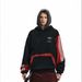Two-Piece Hooded Sweatshirt For Men, Trendy Brand, Color-Block Patchwork, Double-Layer Hood, Unique Design,_viptrois.com