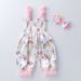 Summer Baby Bodysuit Cute floral lace suspender Bloomers Cool and comfortable girl baby bodysuit_viptrois.com