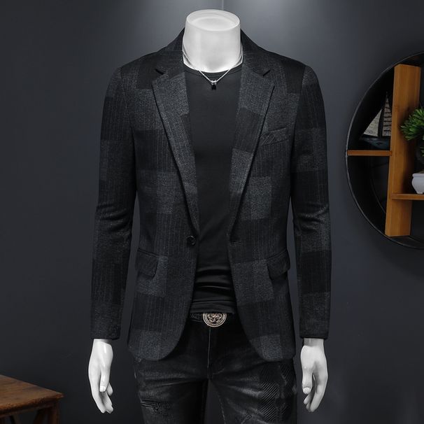 High Quality Men's Casual Regular Business Gentleman's Striped Suit Handsome Classic Wedding Bridegroom's Best Man Suit_viptrois.com