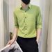 High-end Ice Silk Short-sleeved Shirt For Men, Trendy Slim-fitting Half-sleeved Shirt, Chic Chic Chic Casual Summer Wear_viptrois.com