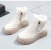 25 New Style Women's Cotton Boots With Fleece Mid-top Cotton Shoes And Women's Snow Boots_viptrois.com