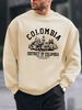Men's Loose Casual And Fashionable Colombian Architectural Pattern Printed Round Neck Long Sleeved Pullover Hoodie For Autumn And Winter_viptrois.com