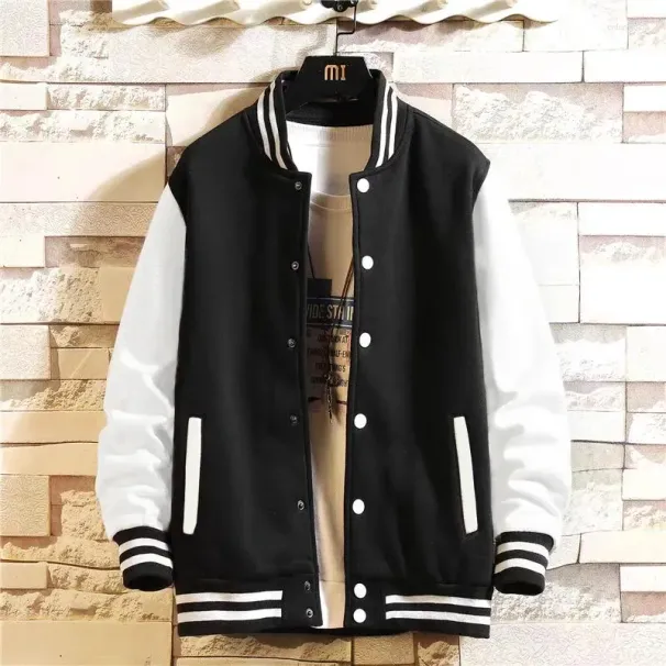Jacket Mens Fleece: Oversized Streetwear Coat, S-5XL Solid Color Baseball Sports Jackets, Men's 5XL Coats - Warm & Soft_viptrois.com