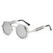 Steampunk Sunglasses - Metal Frame With Double Spring Hinges Retro Futuristic Style UV400 Protection Unisex Fashion Shades Adjustable Comfort Fit_viptrois.com