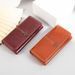 Wallet Card Cases Women's Wallet Long Waxed Leather Wallet Retro Zipper Large Capacity Clutch Bag For Women_viptrois.com