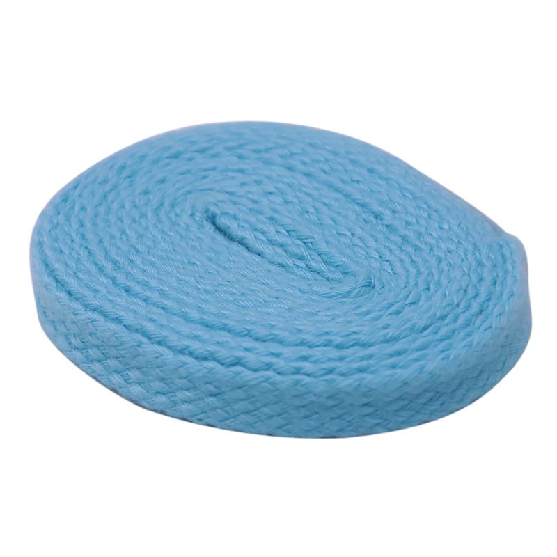 Shoelace 7mm Wide Flat Solid Color Terylene Ribbon Twill Thickened_viptrois.com