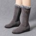 2025 Fluffy Shoes For Autumn And Winter, Casual And Comfortable, Thickened And Fleece Snow Boots, European And American Anti-slip, Wear-resistan_viptrois.com